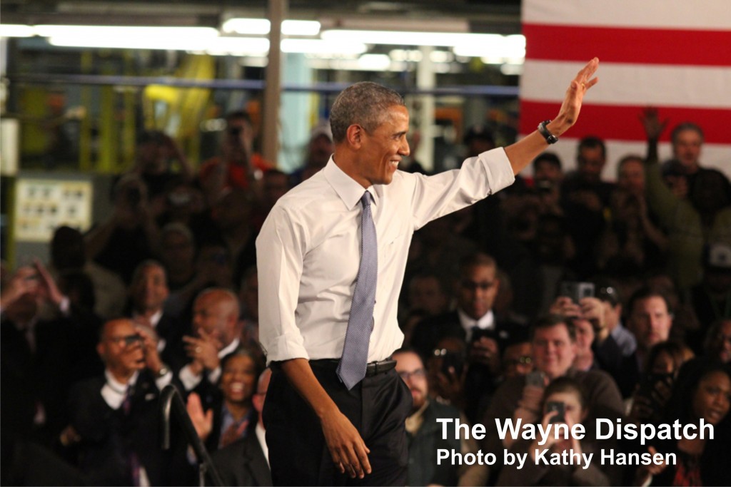 President Obama and the Michigan Assembly Plant in Wayne, MI. Photo by Kathy Hansen