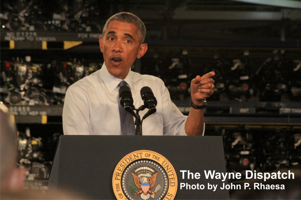 President Obama and the Michigan Assembly Plant in Wayne, MI. Photo by John P. Rhaesa