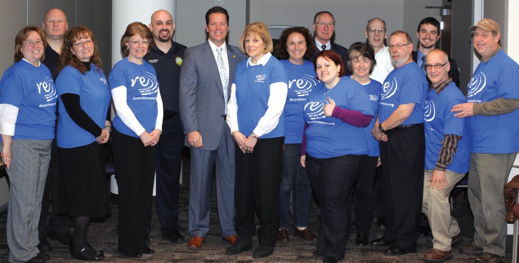 A team of residents and elected officials at State Representative Robert Kosowski’s office after their presentation in Lansing. Wayne was selected as one of three communities in the state to participate in the Select Level of the Michigan Main Street Program by the Michigan State Housing Development Authority (MSHDA).