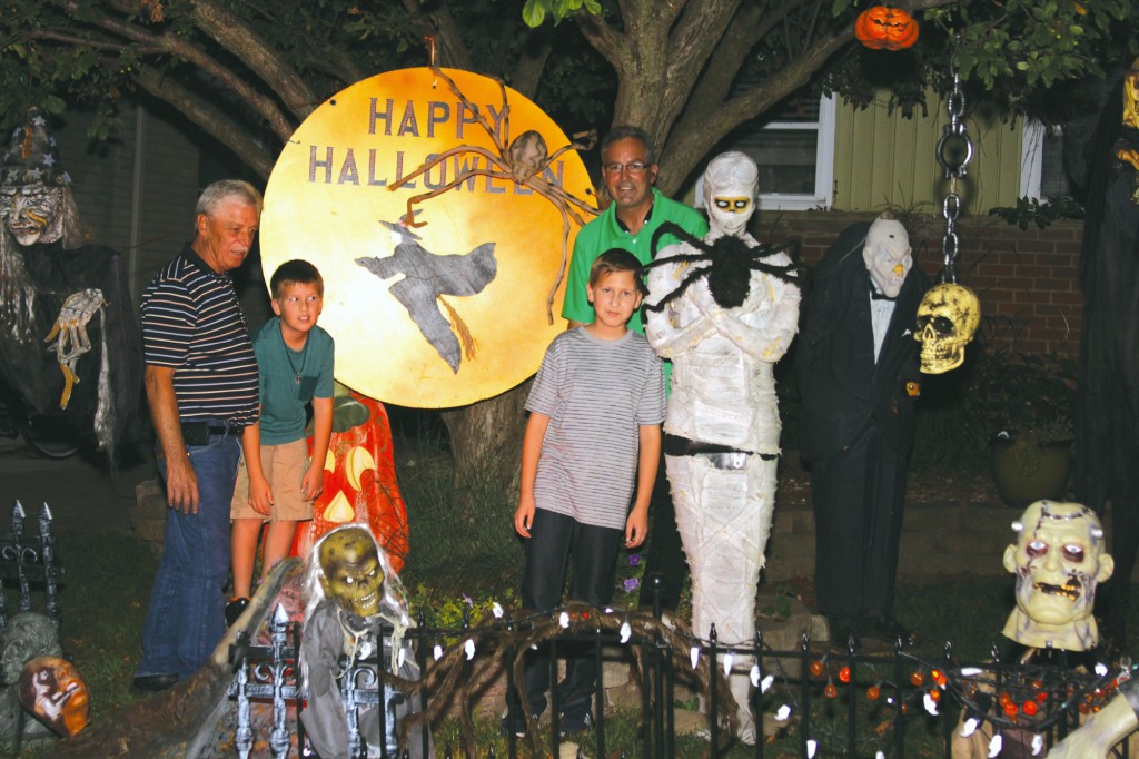 Halloween Spirit - Wayne resident Larry Reid helps neighbors get ready for a festive Halloween.  Larry has decorated his yard at 33600 Gertrude in Wayne to set the stage for ghosts, goblins and trick-or-treat fun.  Stop by and enjoy one of the best Halloween displays in town. 