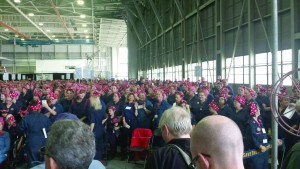 The Willow Run Bomber Plant now holds the Guinness World Record title for largest gathering of Rosie the Riveters with 2,096.