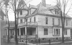 The Stellwagen house was located on Monroe Street and faced the Village Park.  The third floor housed a ballroom.