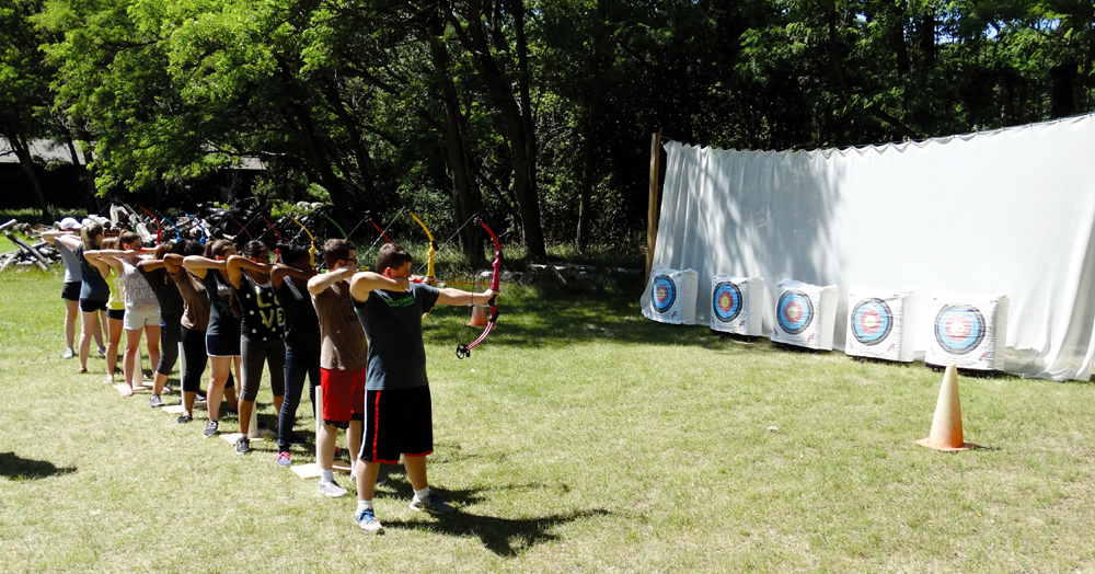 Upward Bound students work on their team bulilding skills. Photos by Kathy Hansen 