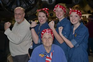 Ruth Webb front with her son Robert, granddaughter Amanda Webb and great granddaughters Kelsey and Kaylee Shanklin